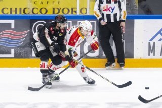 Stephane Patry (à gauche) a disputé 52 matches de National League la saison dernière avec Lugano, pour deux buts et cinq assists.